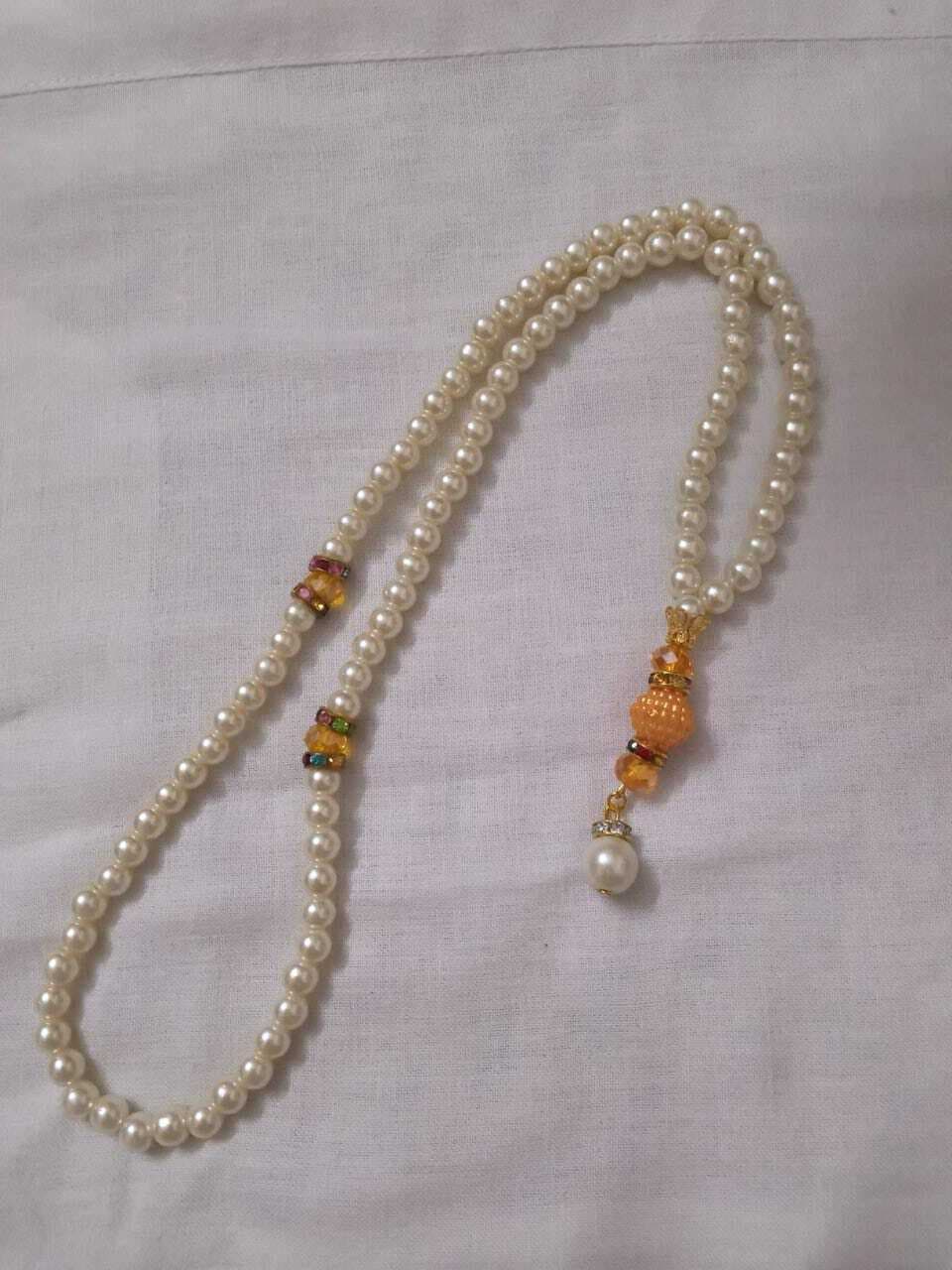 White Pea.rl 100 Beads Tasbeeh Collection