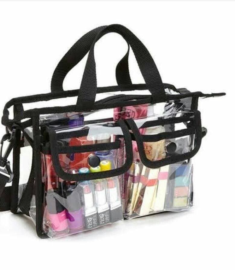 Cosmetic Bag Case Portable Travel Toiletry Bags PU Leather Makeup Pouch