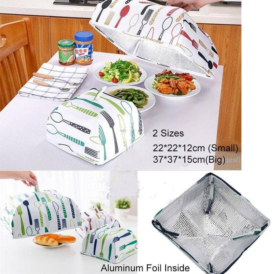 2 Sizes Small & Big Folding Food Cover Thermal Insulation Aluminum Foil