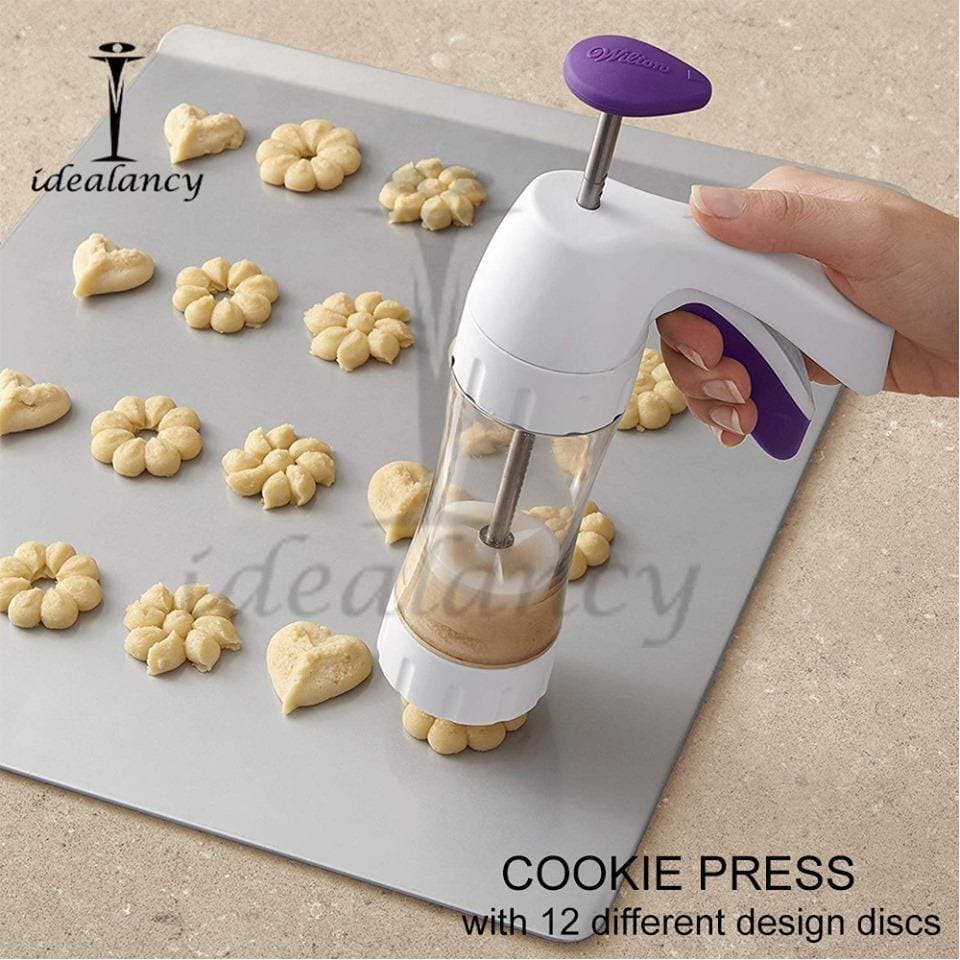 Cookie Press With 12 Different Design Discs