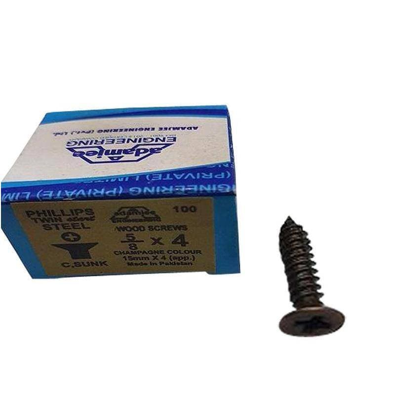 Wood Screw Champagne 5/8 INCH - 4MM