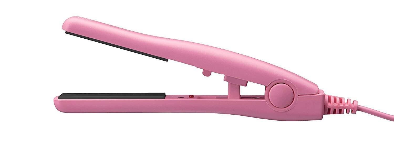 Mini Hair Straightener Brush Flat Iron Curler