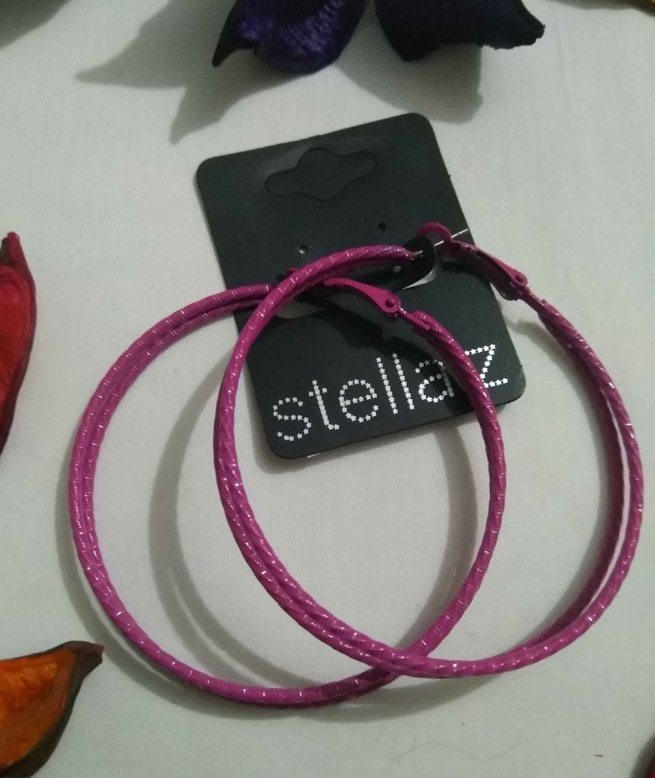 Imported Italian  Stellaz New 2021 Trendy Earrings Pink Color
