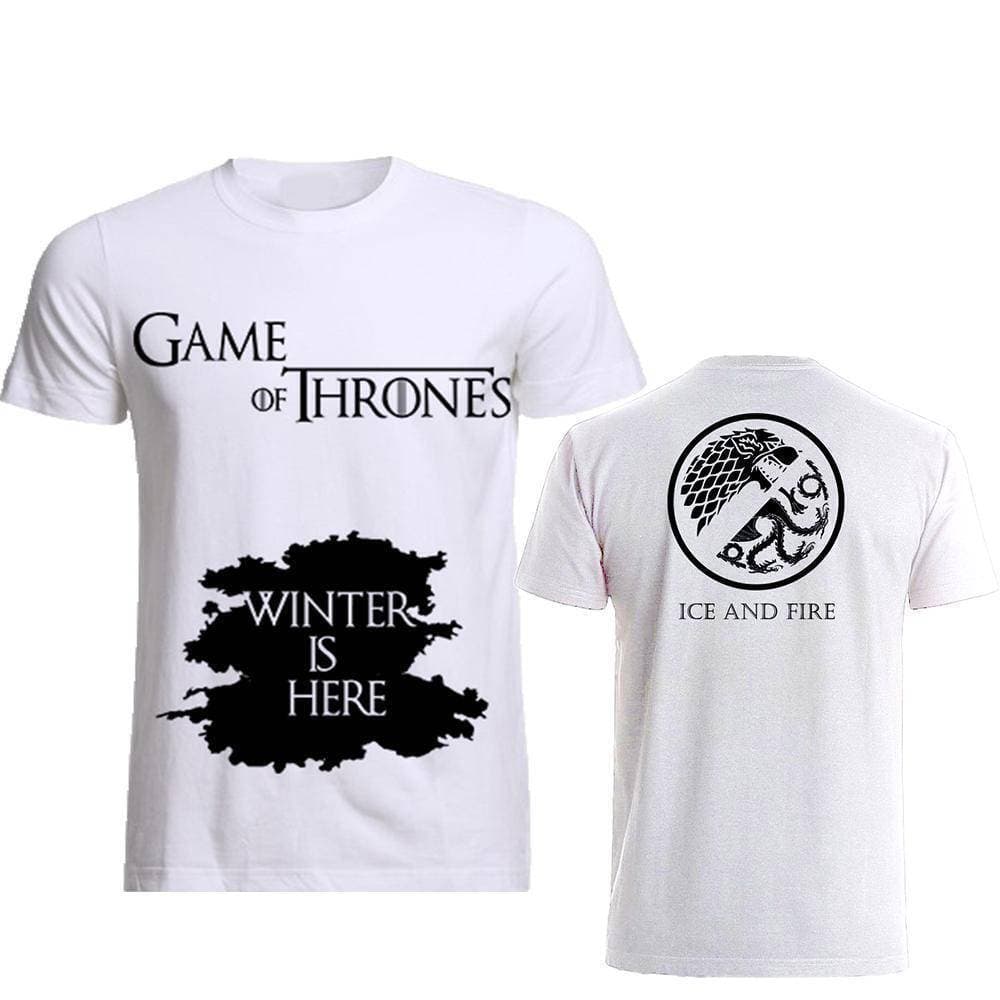 Game Of Thrones Winter Is Here T-Shirt For Men - White