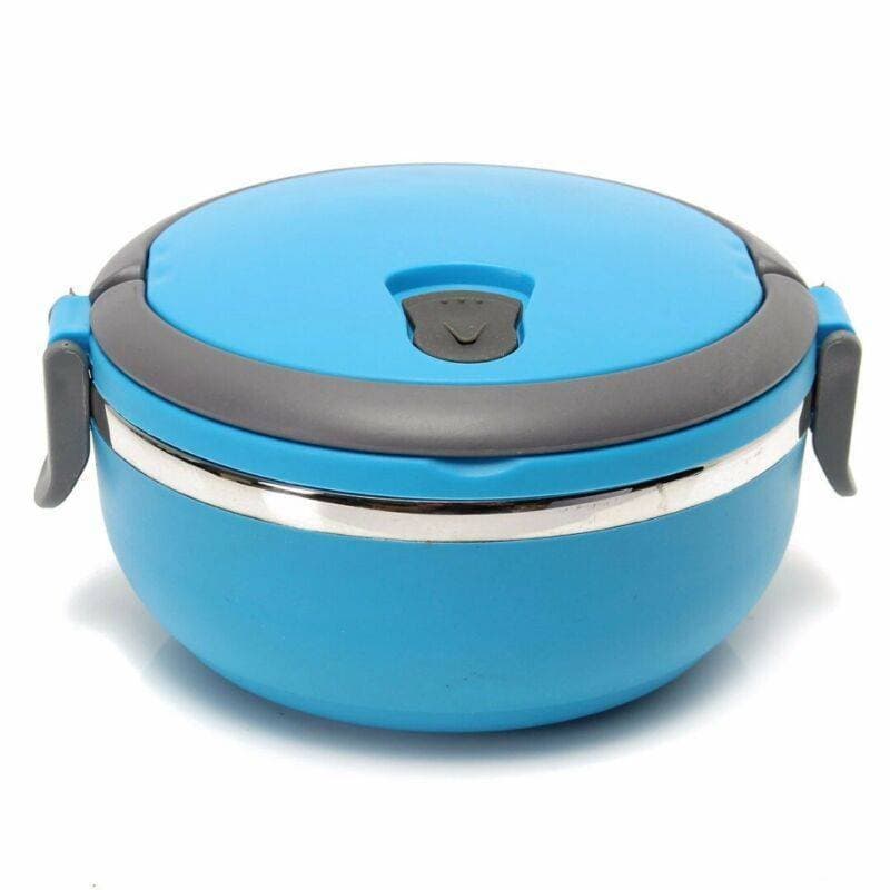 1 Layer Stainless steel Bento Round Lunch Box  Insulated Thermal Food Container