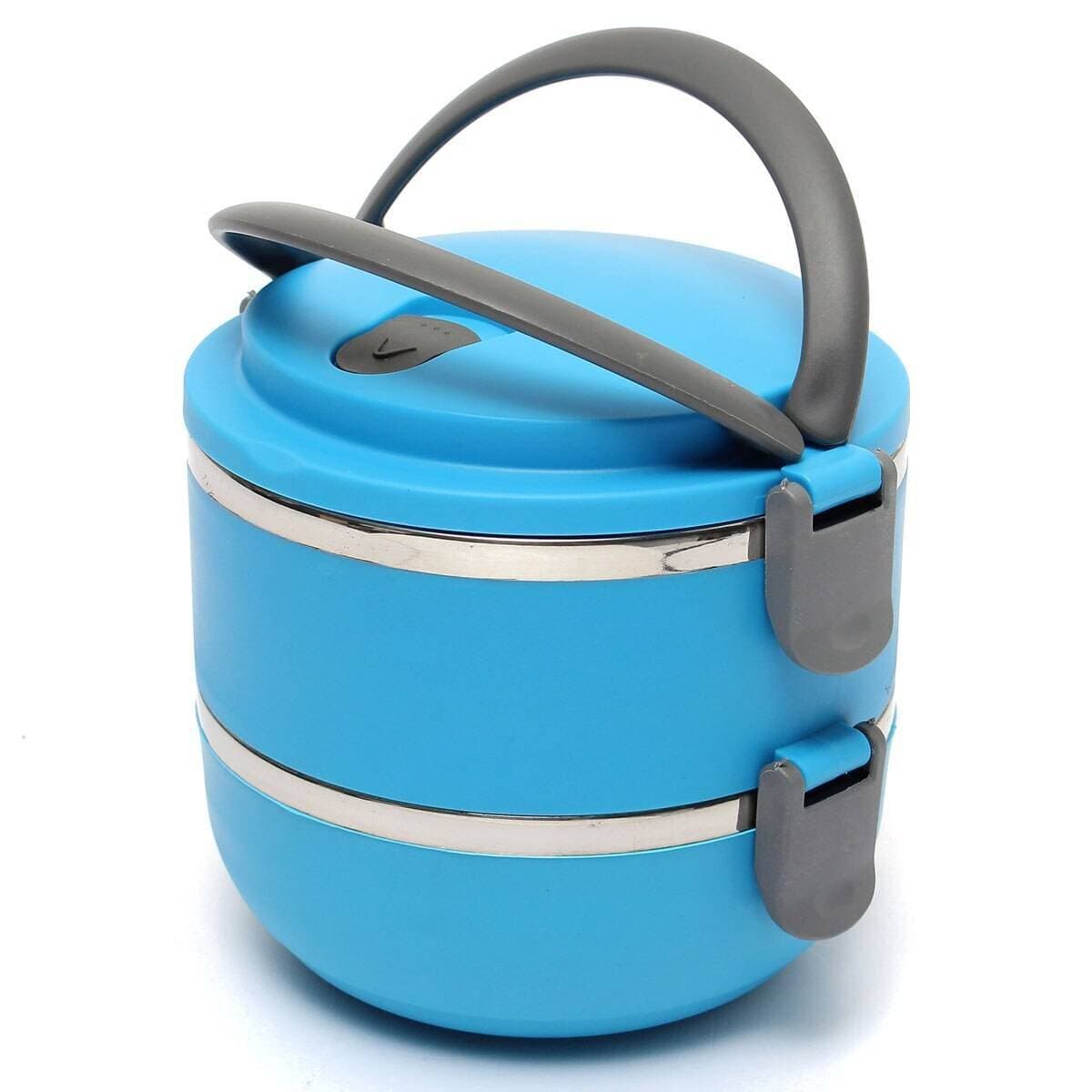 2 Layers Stainless Steel Bento Thermal Insulation Lunch Box