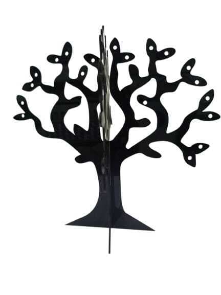 Acrylic Tree Shaped Jewelry Stand - Black