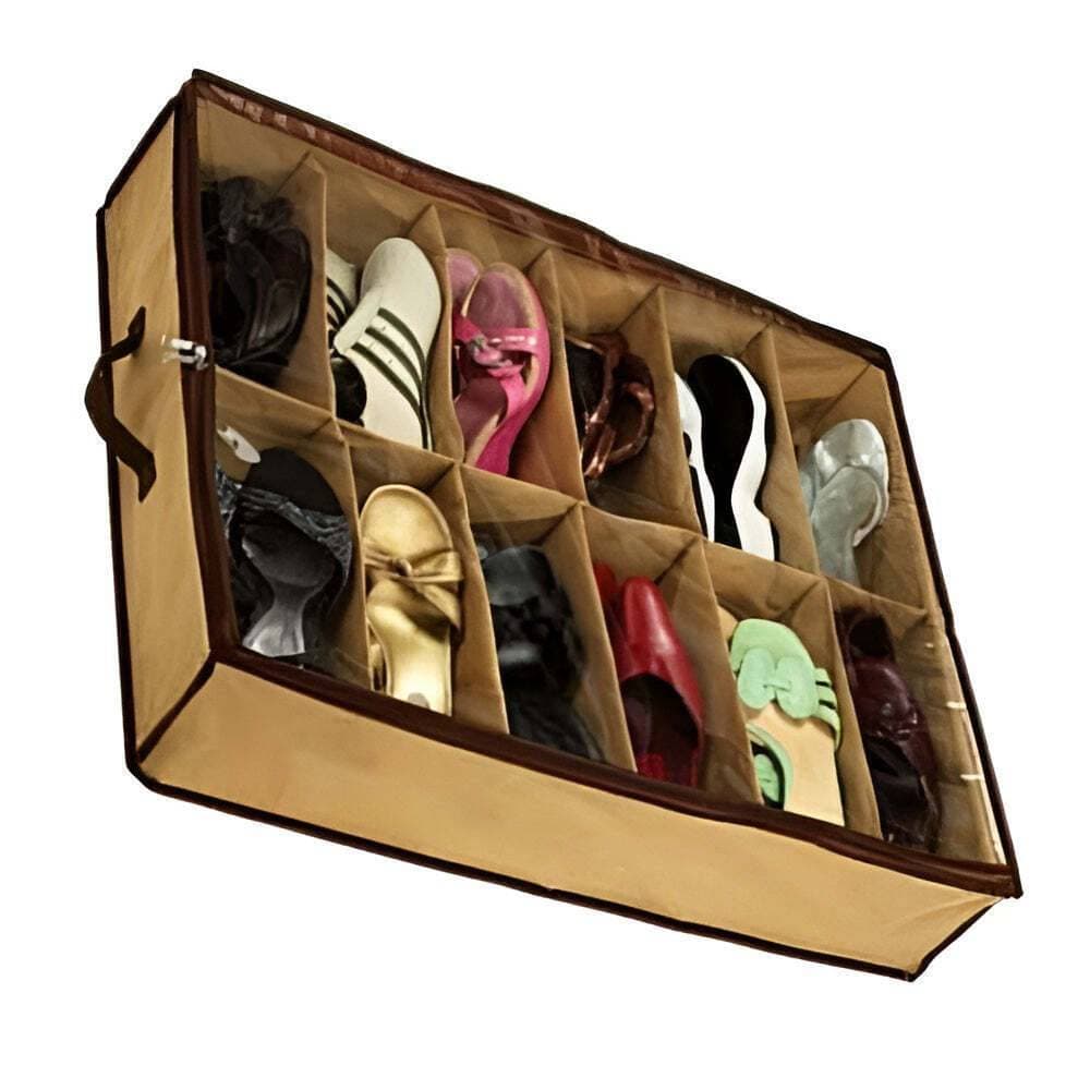 12 Storage Under Bed Shoes Closet Organizer