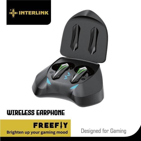 Interlink Airpods 03-06-017 Freefly Gaming Earbuds - Black