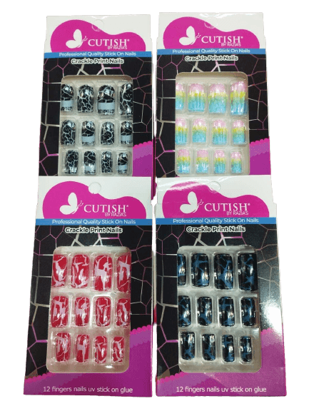 Cuutish stikon Artifical Nails Color Nails Designer Nails Tips Artificial Full Cover Design