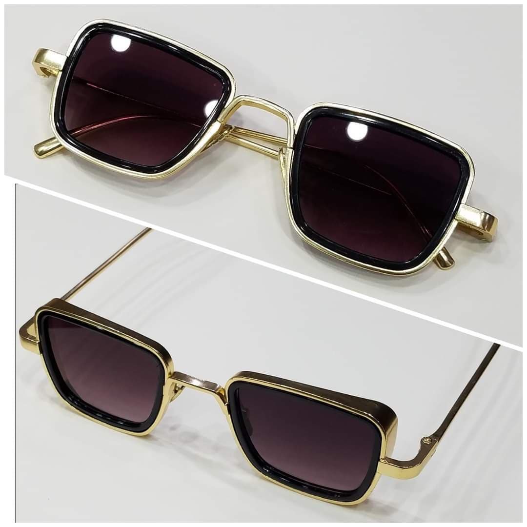 Square Shape Metal Frame Sunglasses for Men