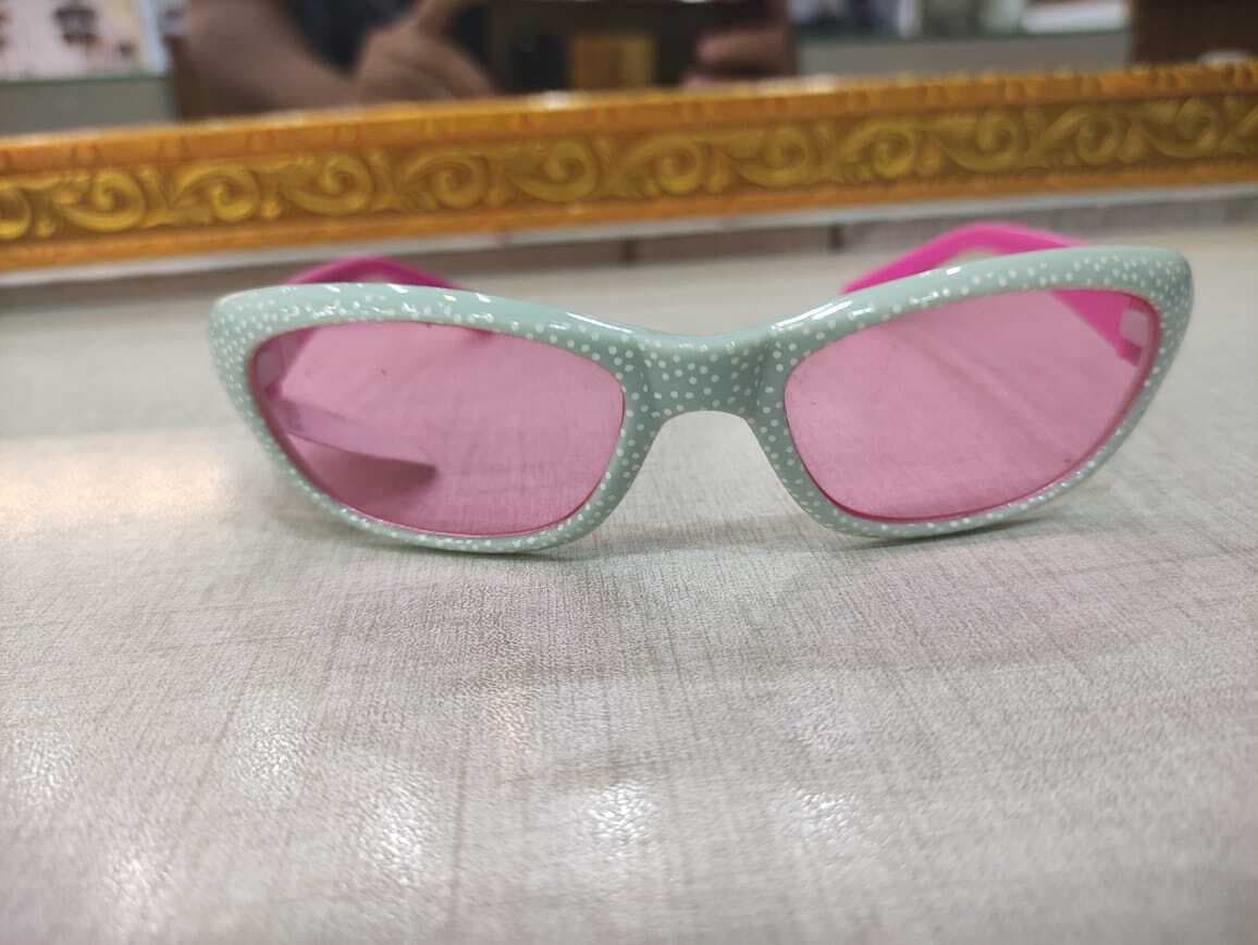 Plastic Grey Pink Frame With Pink Lens Sunglasses for Kids