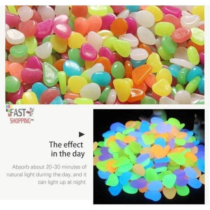 Colorful Glowing Luminous Stones ( 100 Pcs Pack )