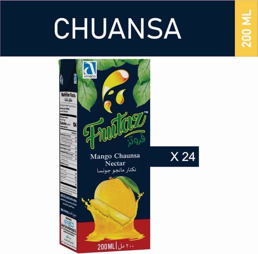 Frutaz Nectar Chaunsa Juice - 200ML x 24