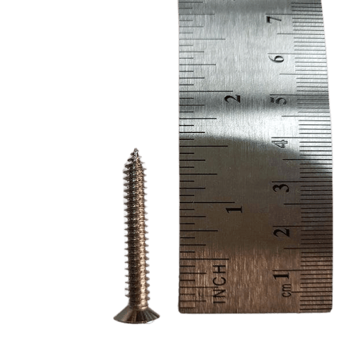 Nickle Plated Screw 1-1/2 INCH -8MM.