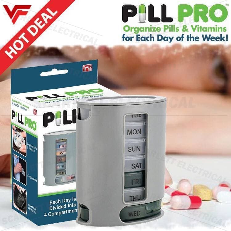 7 Day Weekly Tablets Medicine Pills Organizer Storage Box
