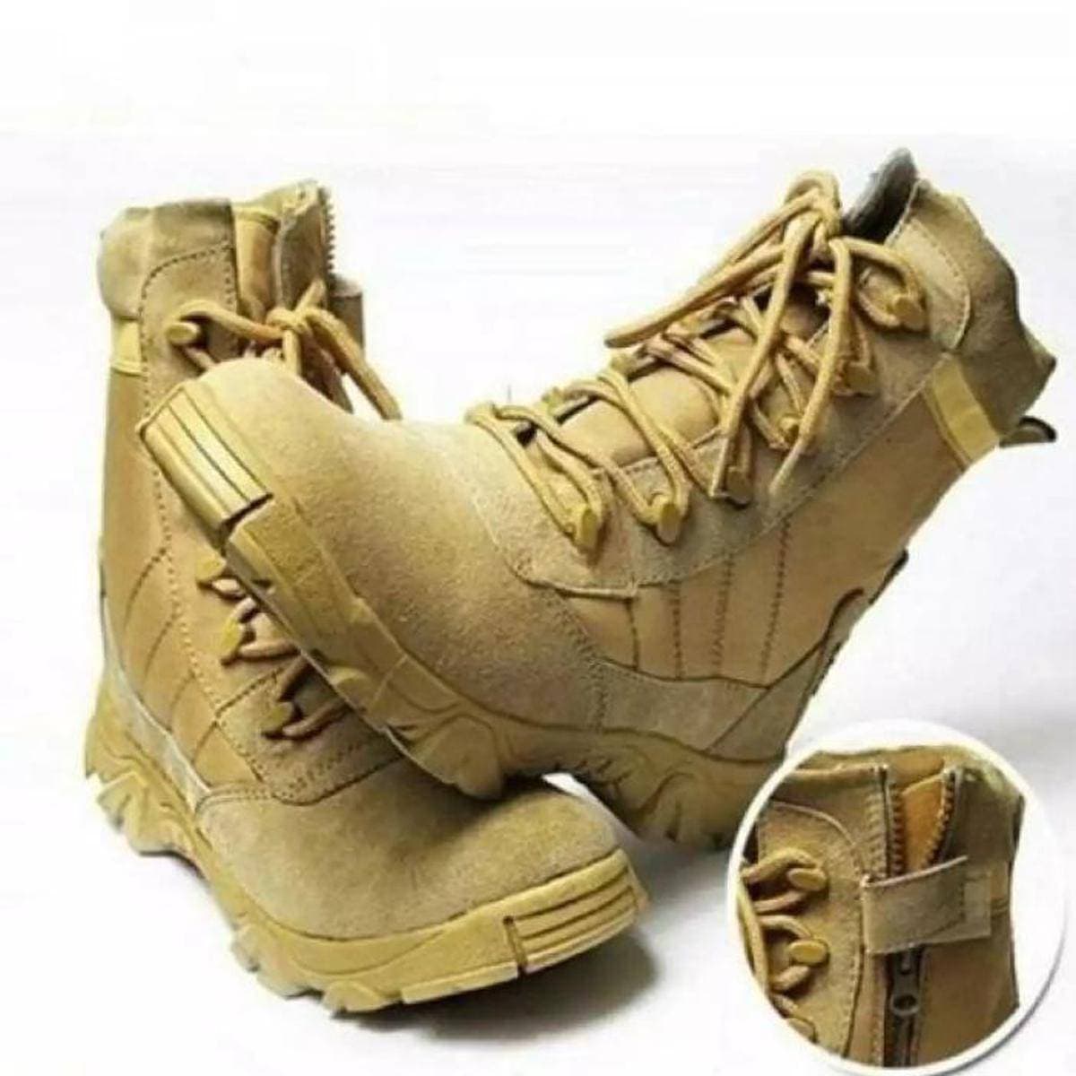 Camel Brown Hiking Swat Military shoes