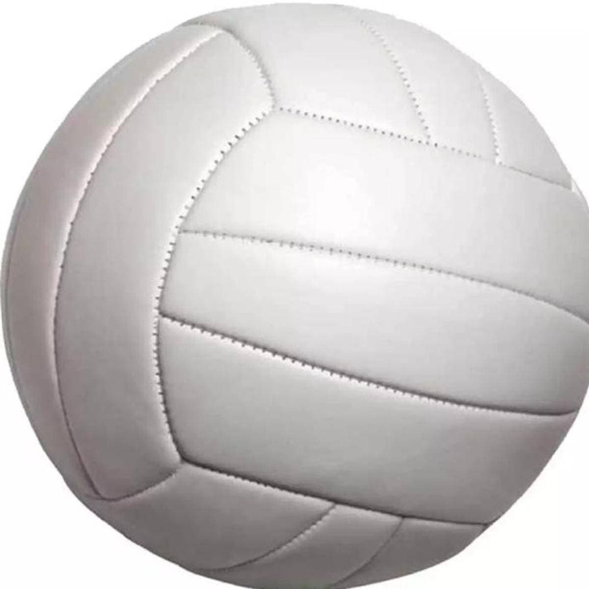 Hand Stitched White Volleyball - 1 Piece