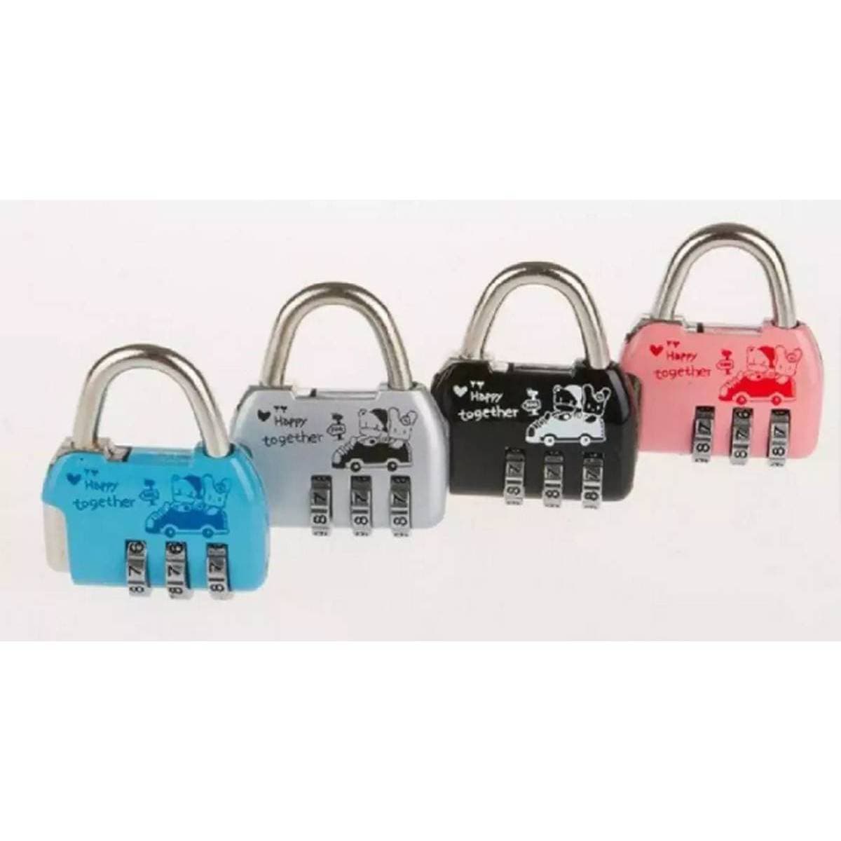 3 Digit Combination Travel Suitcase Luggage Bag Padlock 35mm