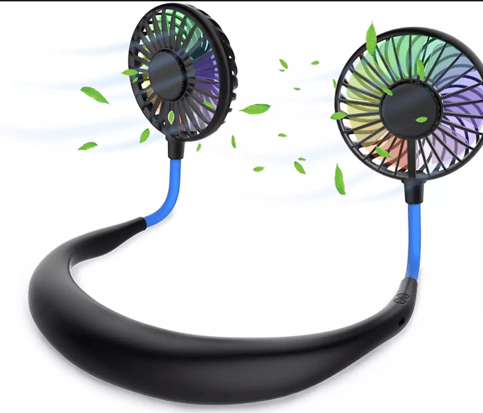 Neckband Mini Cooling Fan for Outdoor Office and Kitchen