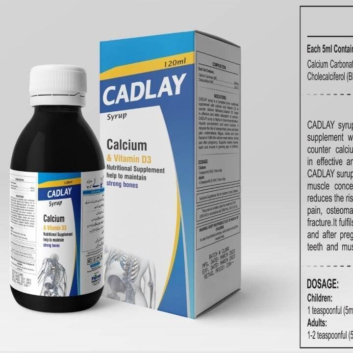 Cadly Syrup Supplement For Healthy Bones - 120ML