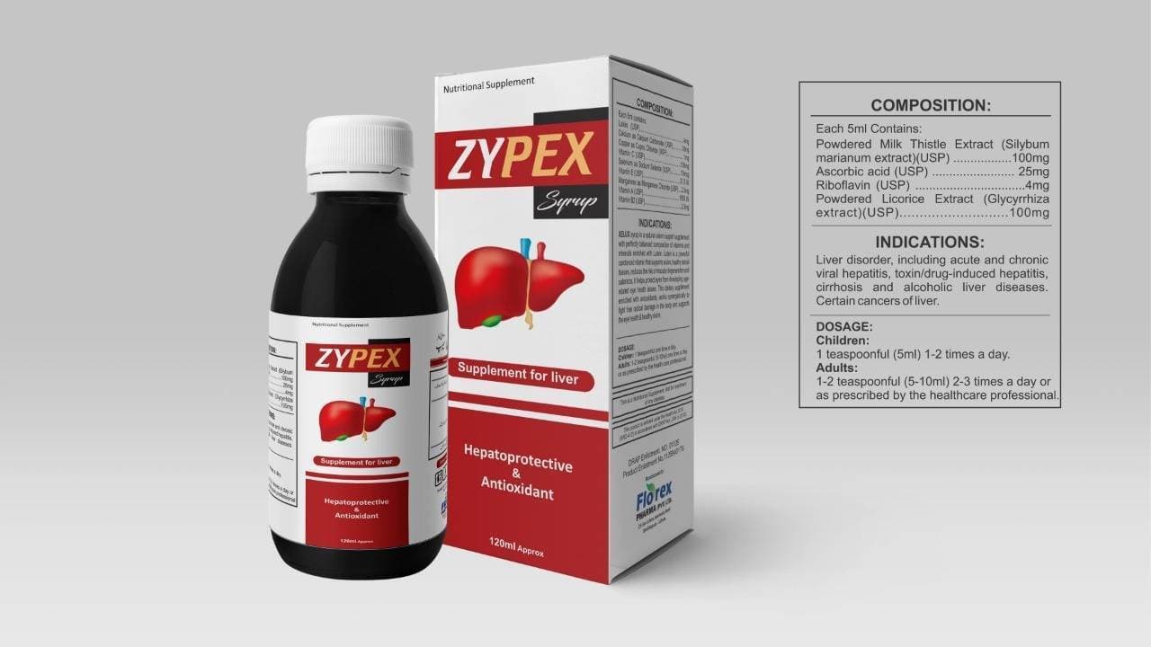 Zypex Syrup Supplements For Liver - 120ML