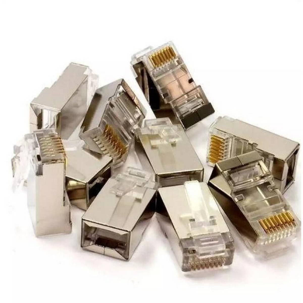 100 X RJ45 CAT5/CAT6 Ethernet Network Cable Connector