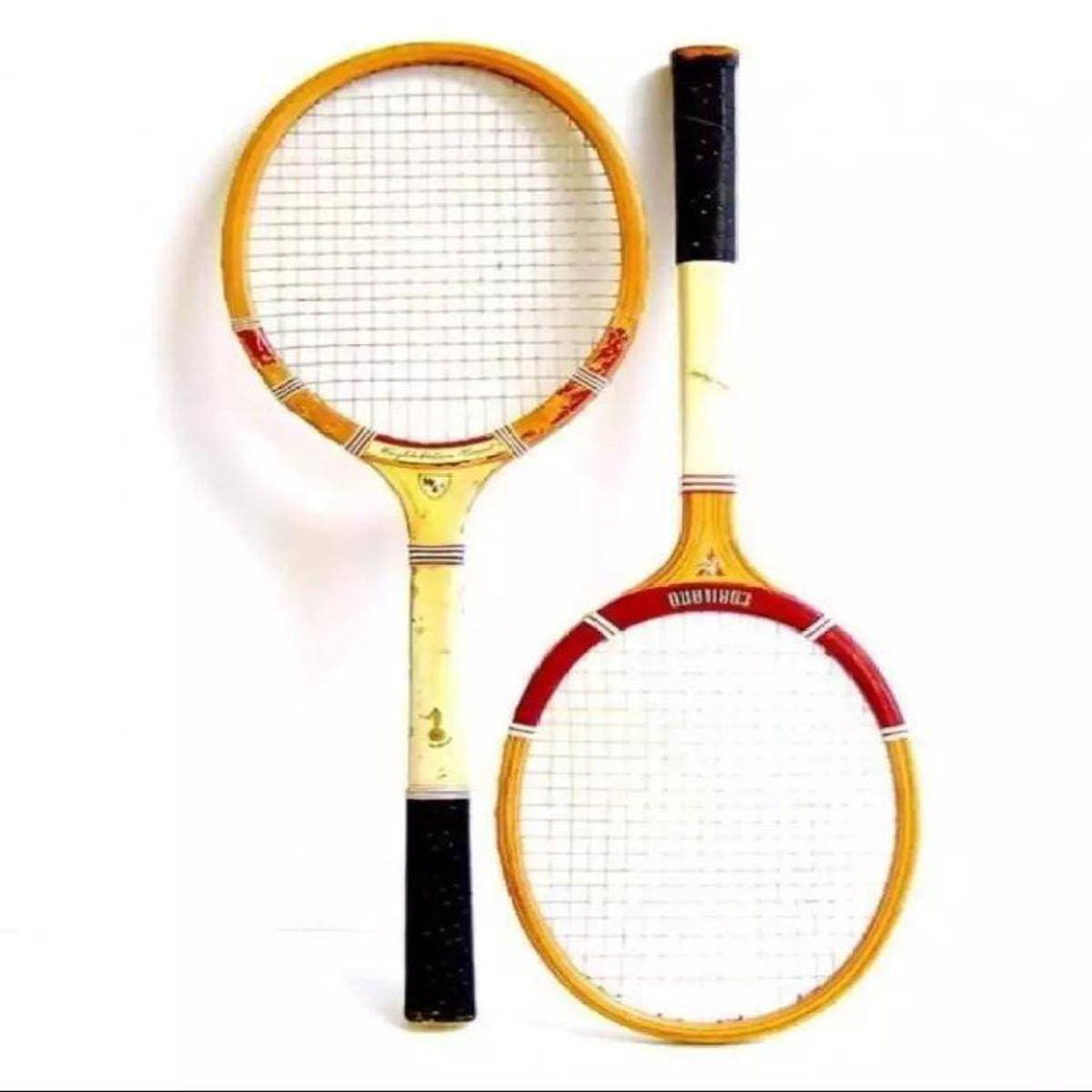 Wooden Badminton Rackets - 1 Pair