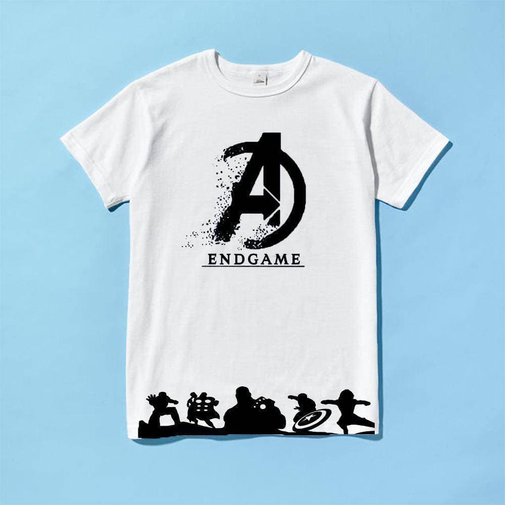 Avengers EndGame T Shirt (White) - Iron Man, Captain America, Thor - T-Shirt
