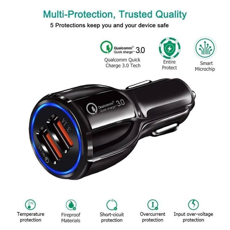 Car Charger Quick charge QC3.0 compatible Fast Car Charger 35W