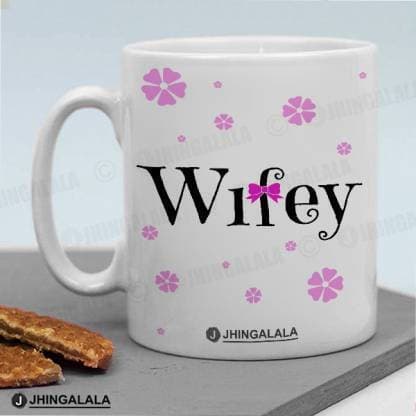 Hot Wifey Printed Customized Coffee Mug - 1 Piece