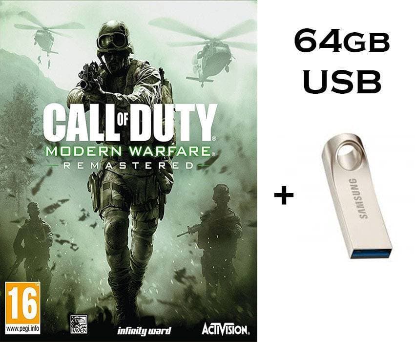 Call Of Duty 4 Modern Warfare Remastered - Complete PC GAME in 6 4gb USB Brand New - Computer And Laptop Games