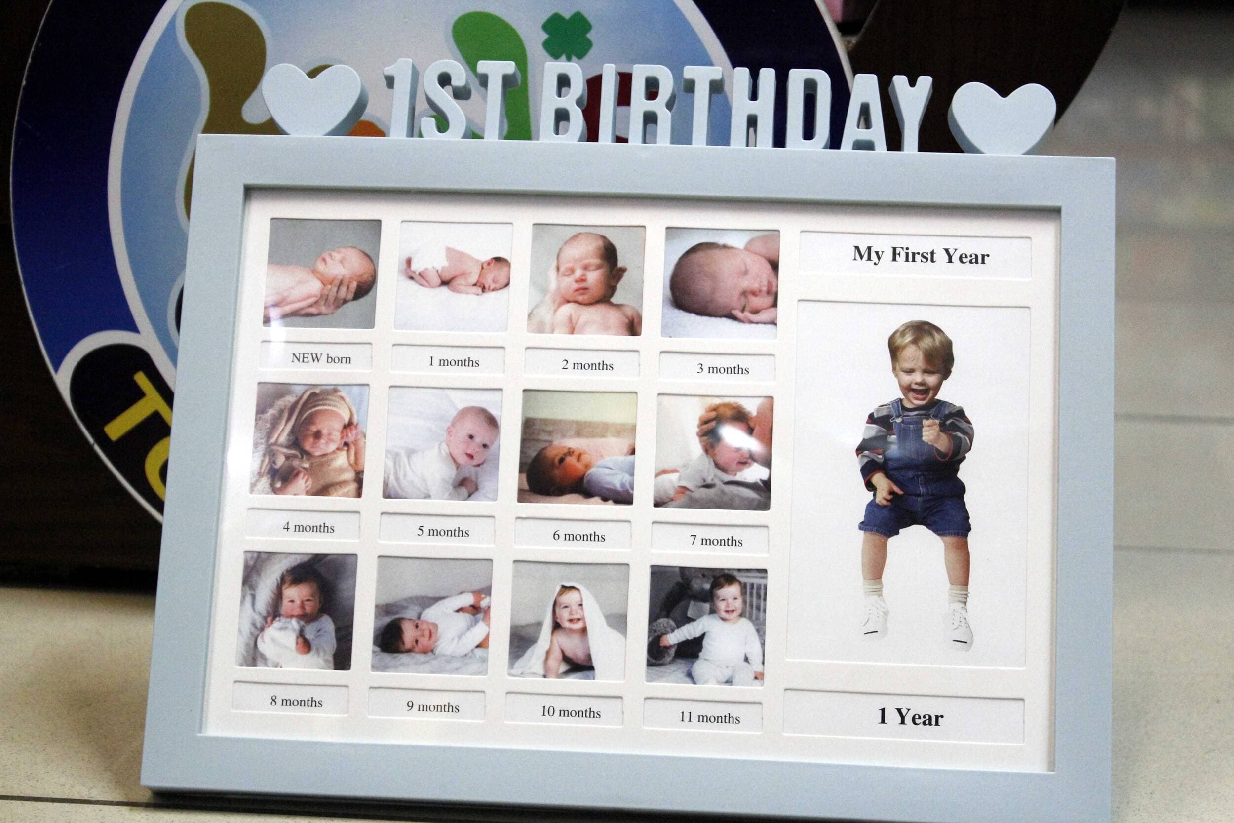 My First Year Photo Frame Blue (AM1623)