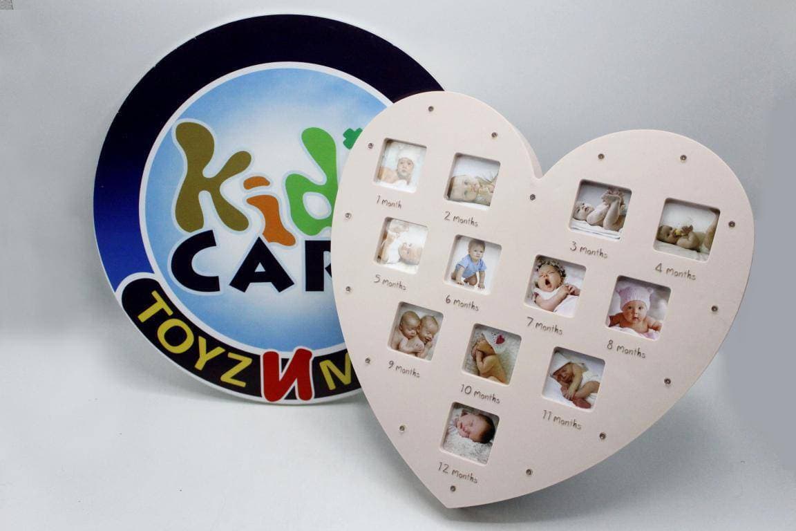 My First Year Photo Frame Heart Shape With Light (1626)