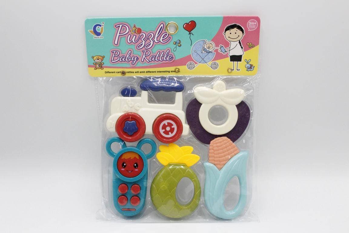 Baby Rattle And Teether Set For New Born Baby (532-18)