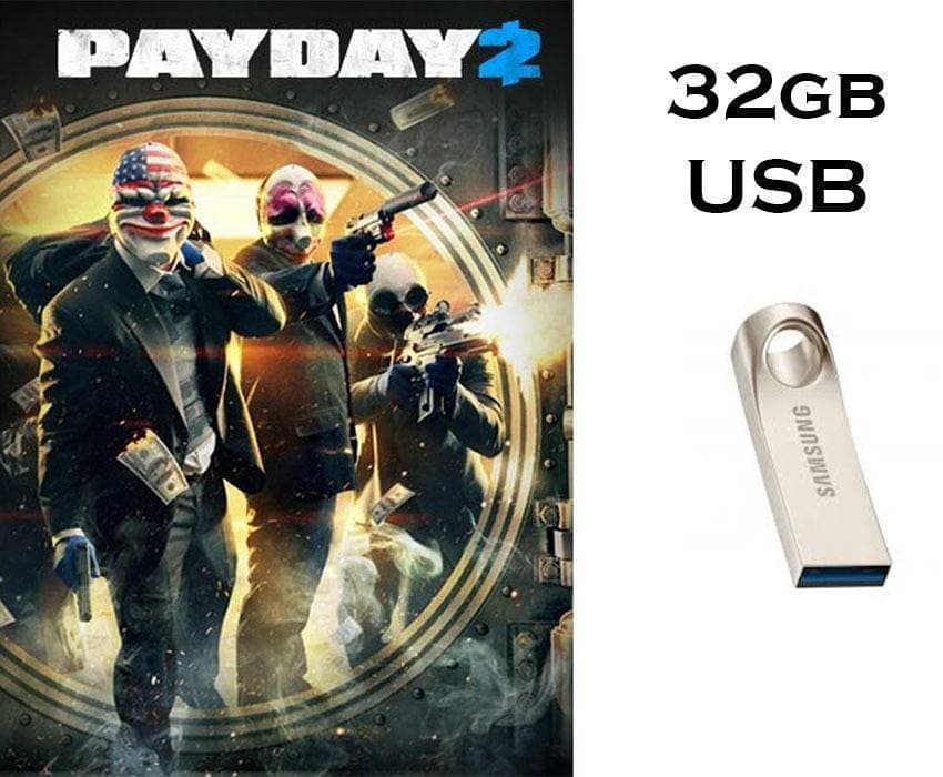 Payday 2 - Complete PC Game with All DLC in 32gb Brand New USB