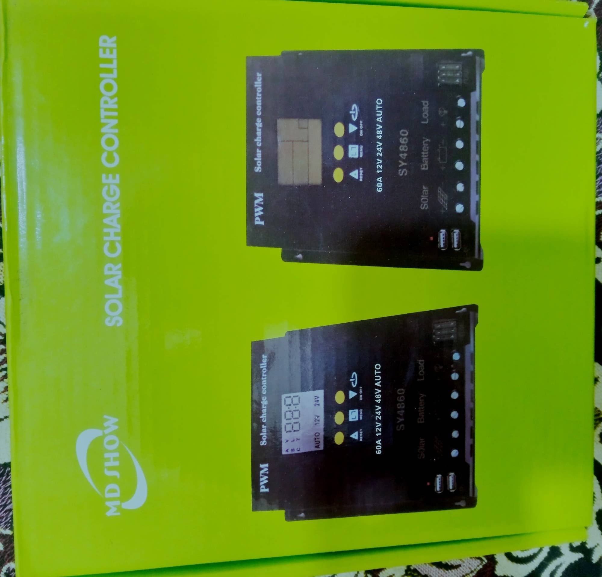 60A MPPT Solar Charge Controller Dual USB LCD Display