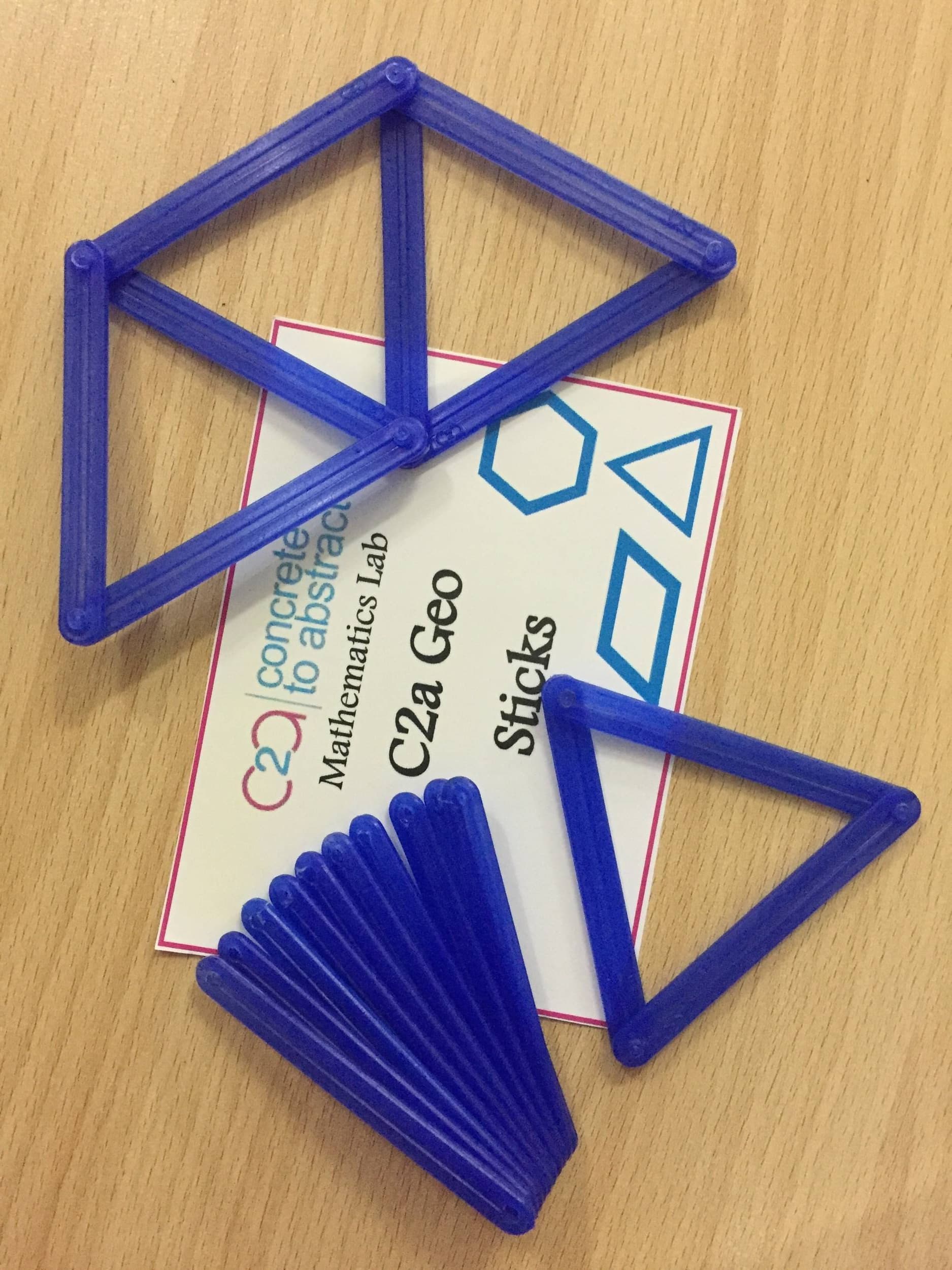 C2a Geo Sticks- 100pcs- 7.6cm long- Geometry activity