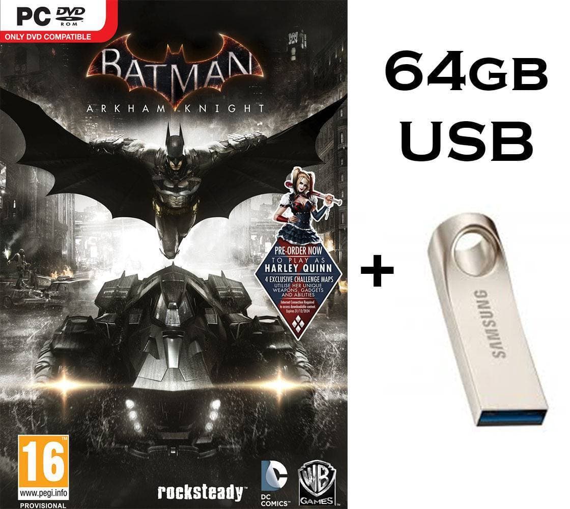 Batman Arkham Knight Complete Edition - Complete PC GAME in 64gb USB Brand New - Computer And Laptop Games