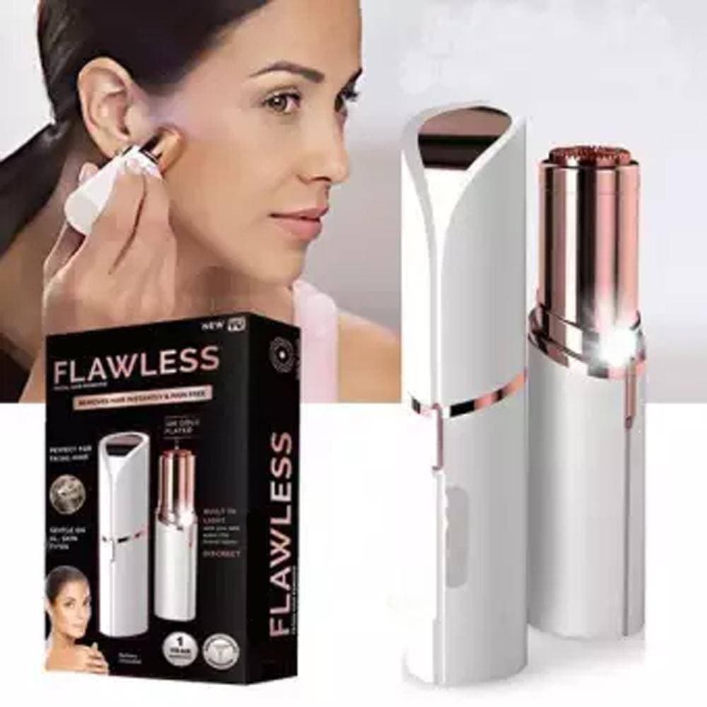 Flawless Women Painless Hair Remover Face Facial Hair Remover With Cell