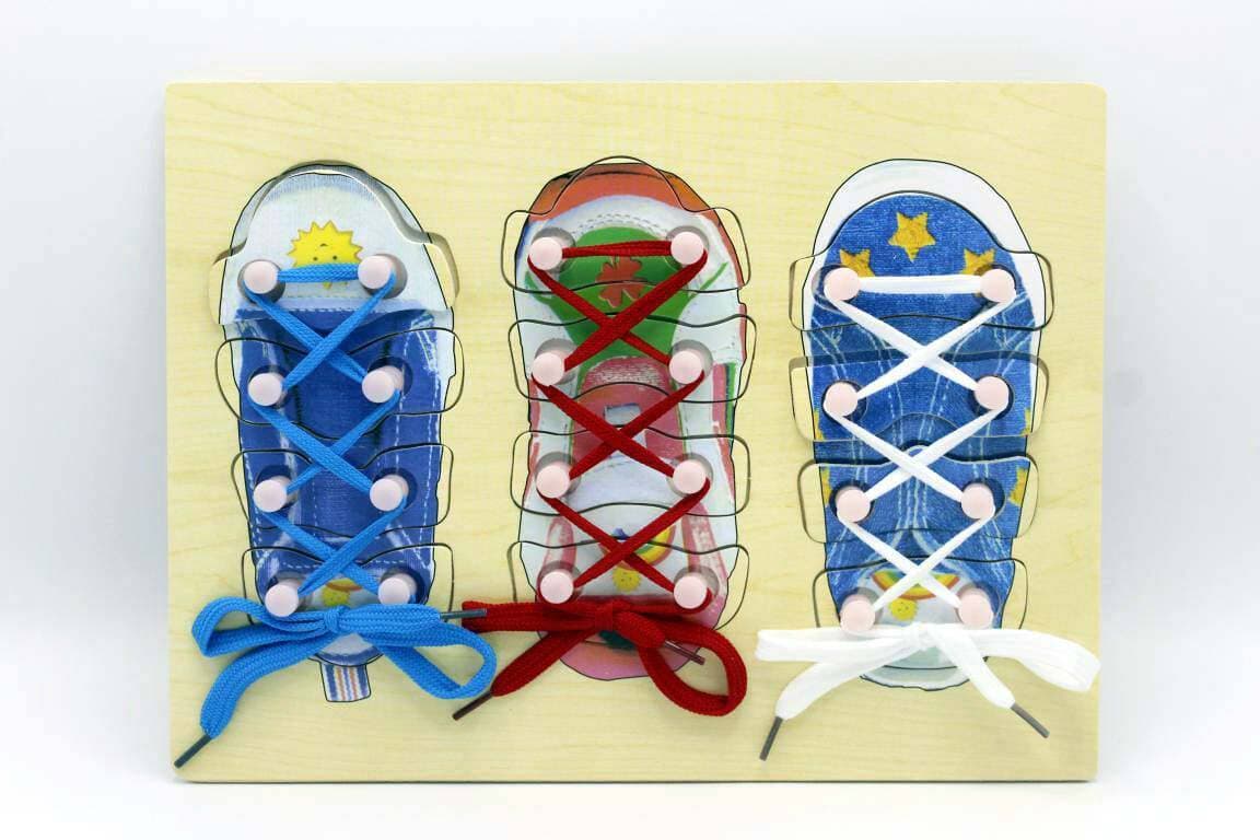 Wooden Shoe Lace Board (KC2712)