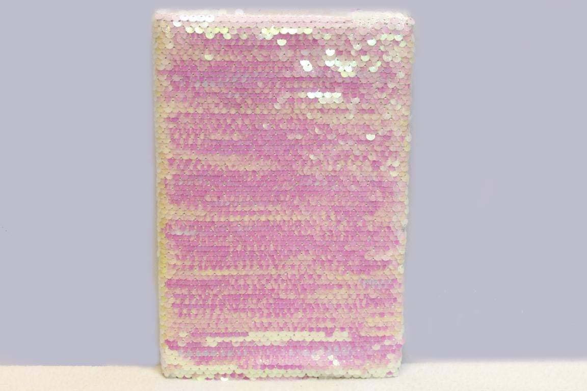 Sequins White Diary For Kids