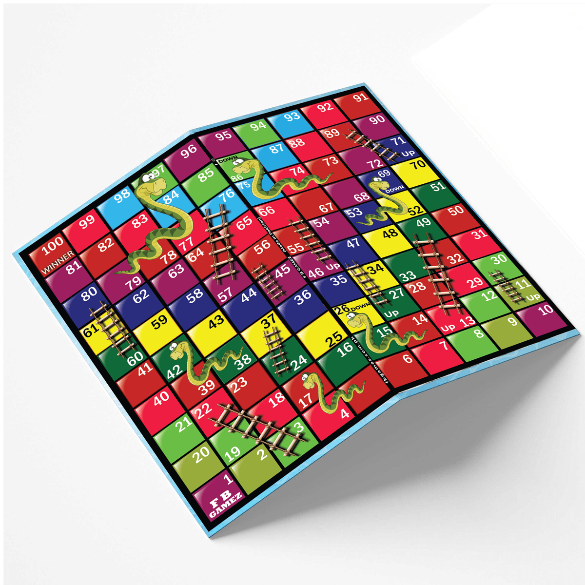 Ludo Board Game Large Wooden Board 2 in 1
