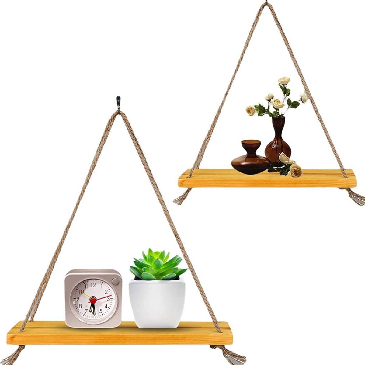FB Wooden Floating Wall Shelves Set of 2