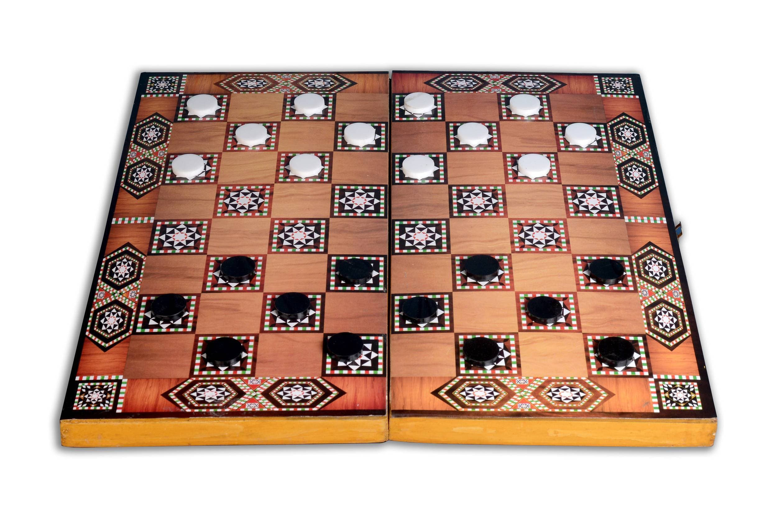 2 in 1 Premium Quality Wooden Board Game Set