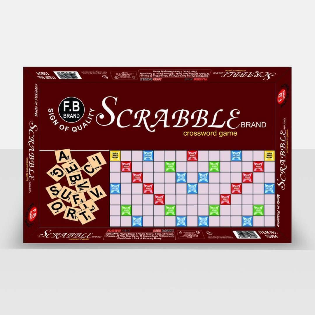 Scrabble Board Game-Educational Kids Game-Made in Pakistan-FB Gamez