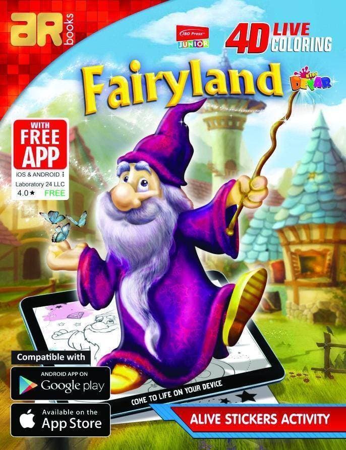 4D Live Coloring Book Fairy Land