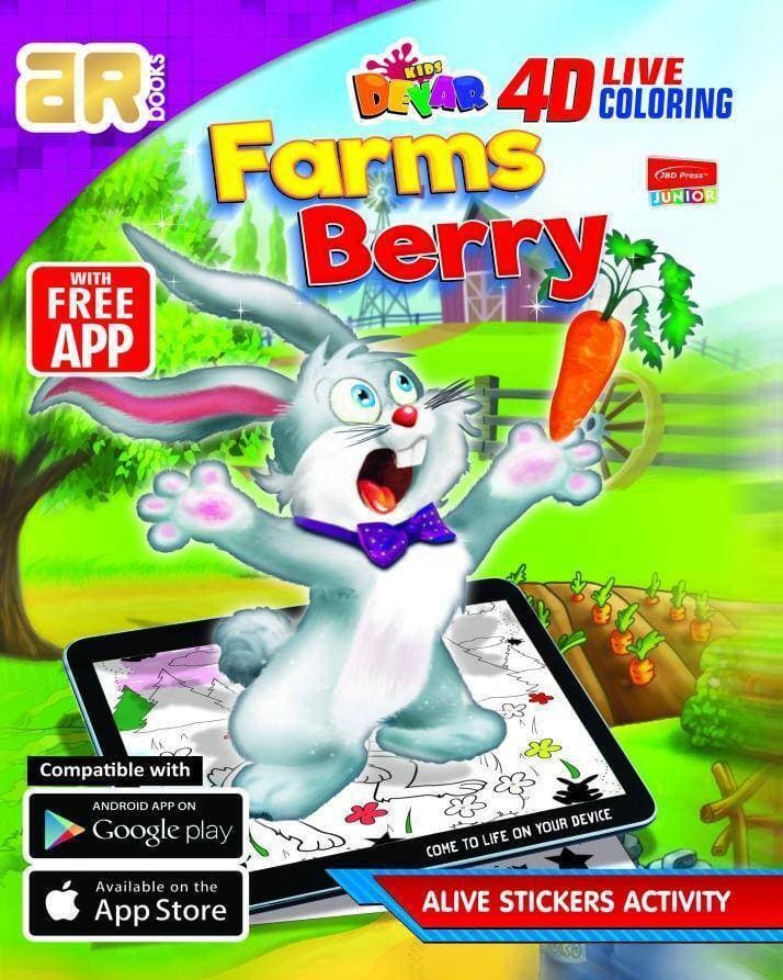 4D Live Coloring Book Farm Berry