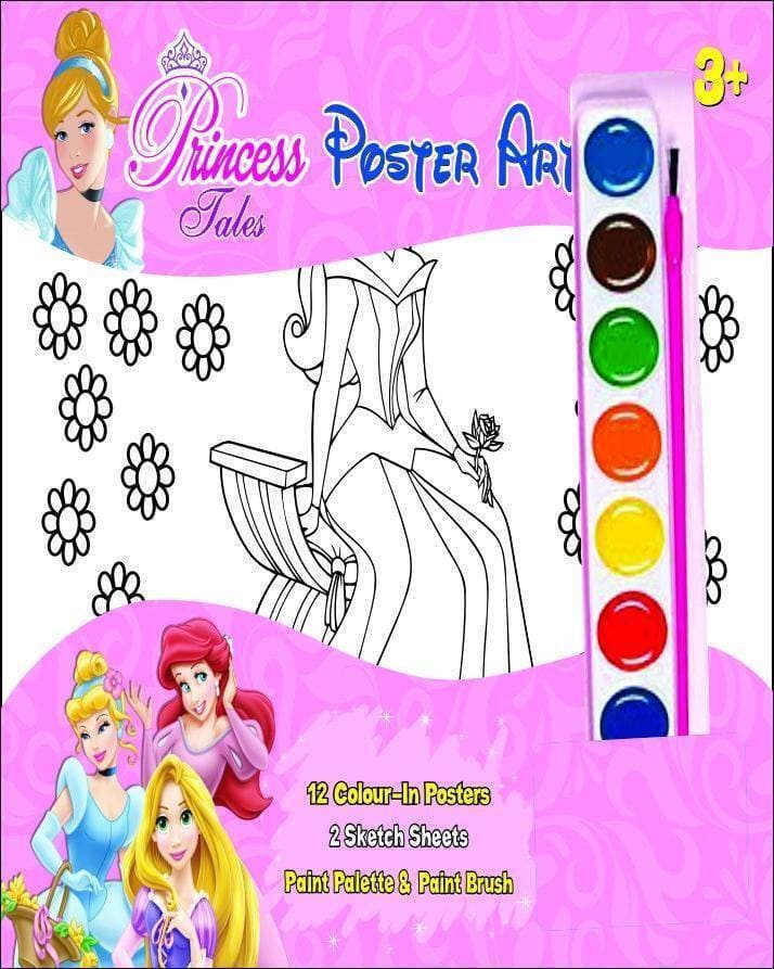 Poster Art Set Princess Tale Coloring Book