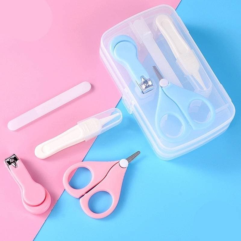 steel nail cutter, nails cutting, cut, nail clip, kit, box, pack, package, for male, gents, female, ladies, women, under 2000, full mani cure and pedicure kit Kit 4-in-1 safe baby nail kit in cute box pack